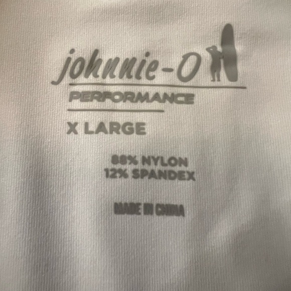 johnnie-O Men’s White Quarter Zip Performance Pullover Size XL - Picture 7 of 8